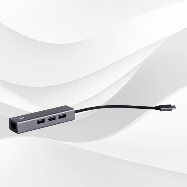 Adaptador Ethernet + USB A (USB C)
